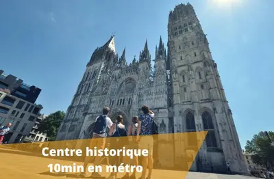 Plan de l'établissement Appart'HomeCity - Rouen Grand Prieuré - 1 à 3 chambres