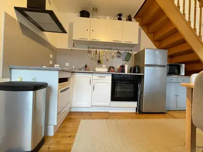Cuisine ou kitchenette dans l'établissement Duplex Hyper Center Dieppe