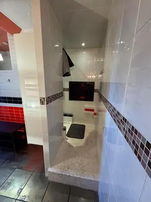 Salle de bains dans l'établissement La Maxipontaine