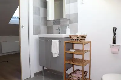 Salle de bains dans l'établissement Chambre Cosy Eaubonne