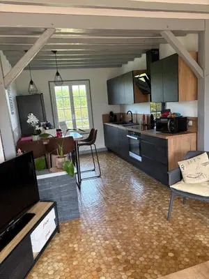 Cuisine ou kitchenette dans l'établissement Hiking and beachfront