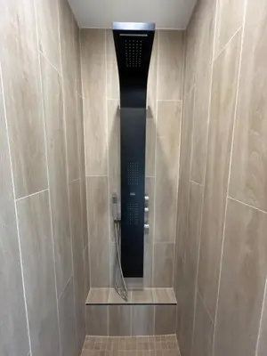 Salle de bains dans l'établissement Studio - terrasse - 3 ou 4 personnes