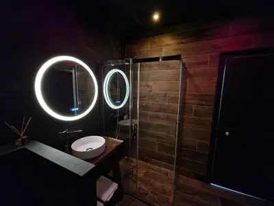 Salle de bains dans l'établissement Maison Etoiles