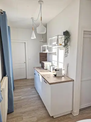 Cuisine ou kitchenette dans l'établissement Maison Etoiles