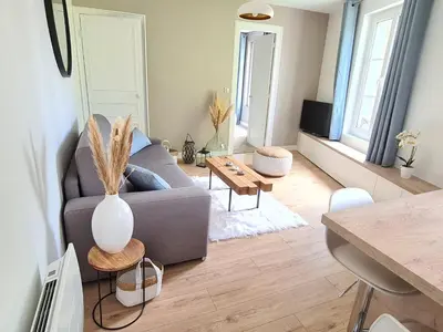 Coin salon dans l'établissement Maison Belvédère
