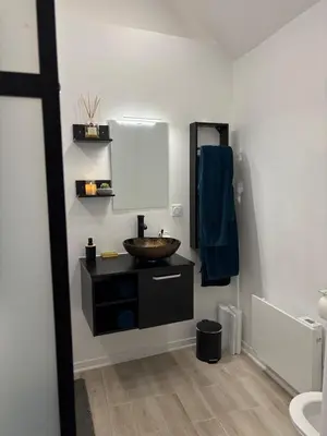 Salle de bains dans l'établissement Luxurious accommodation and balneotherapy relaxation area