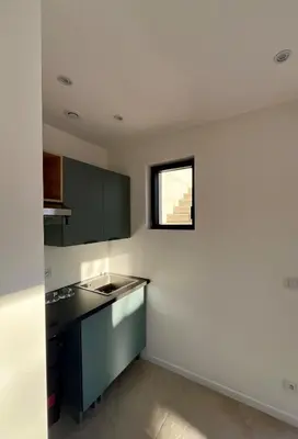 Cuisine ou kitchenette dans l'établissement Dependance au calme avec chambre sur mezzanine