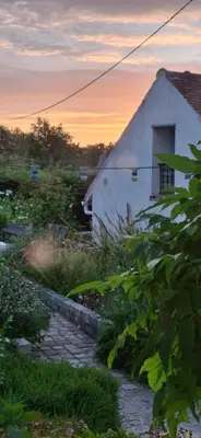 Jardin de l'établissement La Maisonnette bleue Nerville