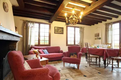 Coin salon dans l'établissement Gîte Gîtes de France® - Le Rêve