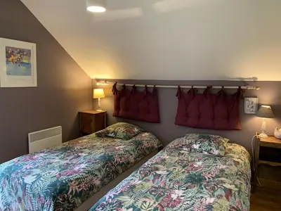 Un ou plusieurs lits dans un hébergement de l'établissement Gîte Gîtes de France® - Au Pas de L'ours