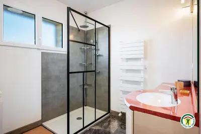 Salle de bains dans l'établissement Gîte Gîtes de France® - Aux Oies