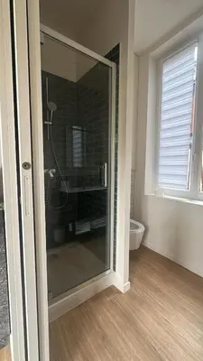 Salle de bains dans l'établissement Appartement douillet en centre ville !