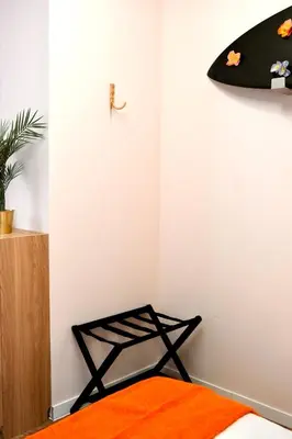 Un ou plusieurs lits dans un hébergement de l'établissement Nomade City Rouen - Studio Hyper-Centre - 2 personnes