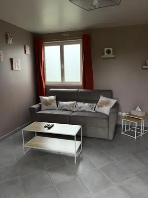 Coin salon dans l'établissement Jardin des prés