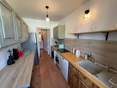 Cuisine ou kitchenette dans l'établissement Appartement 3P - Hyper centre Vernon, à 5 min de la gare