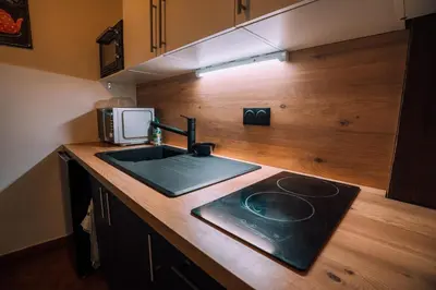 Cuisine ou kitchenette dans l'établissement 5 personnes 50 m2 hyper centre