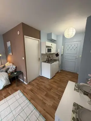 Cuisine ou kitchenette dans l'établissement Charmant appartement Centre Ville