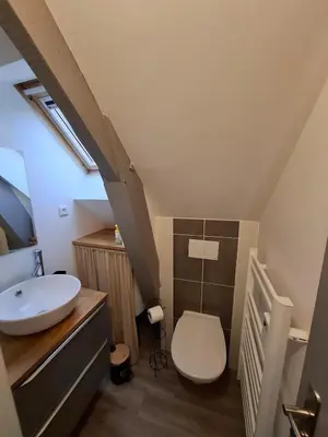 Salle de bains dans l'établissement Studio l'écluse