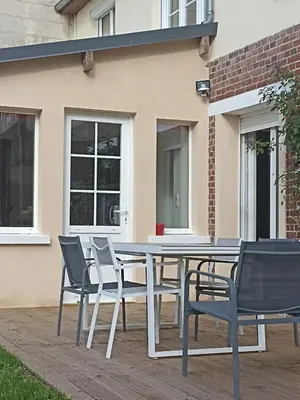 Balcon ou terrasse dans l'établissement Haute Epine Gîte Ma Vie Là studio avec cuisine équipé