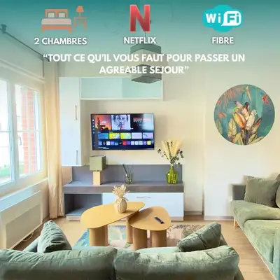 Abyssea - Appartement Chic Centre-Ville & Netflix