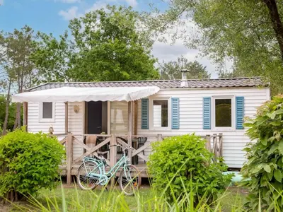 Jardin de l'établissement ZEcamping 4 pet friendly avec piscine chauffée et pataugeoire