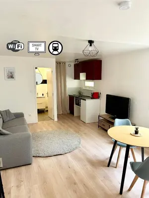 Télévision ou salle de divertissement dans l'établissement Studio Cosy Centre ville