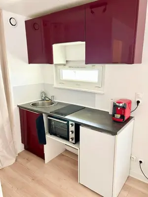 Cuisine ou kitchenette dans l'établissement Studio Cosy Centre ville