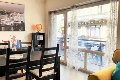 Coin salon dans l'établissement Le New Town - Balcon - Hypercentre - Tram