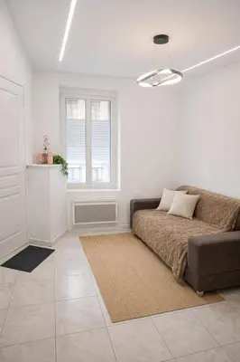 Coin salon dans l'établissement Duplex moderne et lumineux