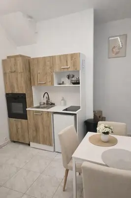Cuisine ou kitchenette dans l'établissement Duplex moderne et lumineux