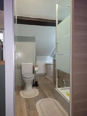 Salle de bains dans l'établissement Studio en hyper center de Rouen
