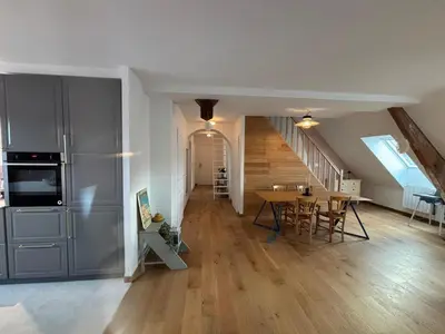 Cuisine ou kitchenette dans l'établissement Duplex Spacieux et Lumineux au cœur de Dieppe