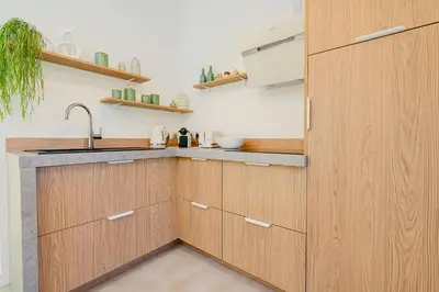 Cuisine ou kitchenette dans l'établissement Maison Soleil Levant