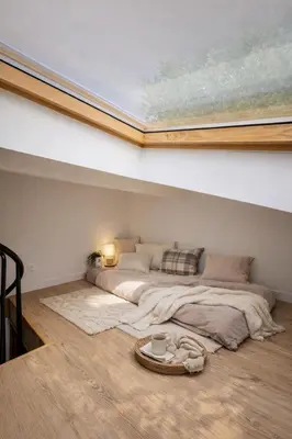 Un ou plusieurs lits dans un hébergement de l'établissement Cozy new home & garden - Close to Paris- Parking