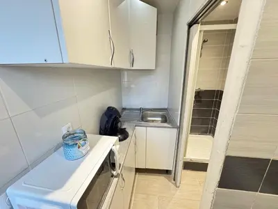 Cuisine ou kitchenette dans l'établissement L'Escapade Amiénoise