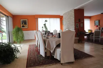 Coin salon dans l'établissement B&B La Maison de L'Aubette