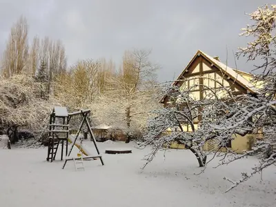 L'établissement La Maison du Verger en hiver