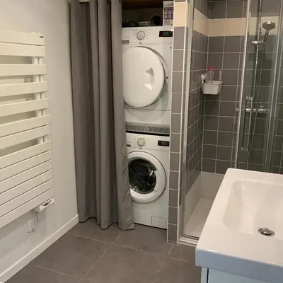 Salle de bains dans l'établissement La Maisonnette de Senlis