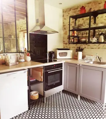 Cuisine ou kitchenette dans l'établissement Domaine de la Folicoeur