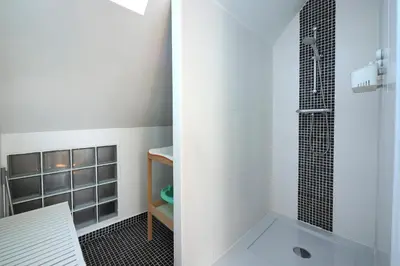 Salle de bains dans l'établissement Au Moulin de l'Andelle