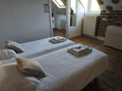 Un ou plusieurs lits dans un hébergement de l'établissement Chambres d'hôtes Atypik