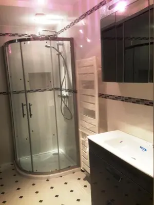 Salle de bains dans l'établissement Au Coeur d'Amiens
