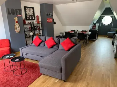 Coin salon dans l'établissement Amiens LOFT