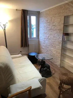 Un ou plusieurs lits dans un hébergement de l'établissement Gite Ancien Relais de Saint-Jacques