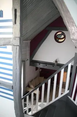 Un ou plusieurs lits superposés dans un hébergement de l'établissement Gîte à la Ferme des Rooses