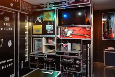 Télévision ou salle de divertissement dans l'établissement Urban Style hotel de l'Europe
