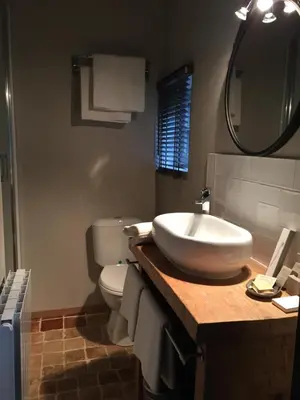 Salle de bains dans l'établissement Manoir de La Muette