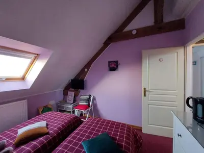 Cuisine ou kitchenette dans l'établissement Le Relais De L'Aube
