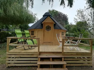 Jardin de l'établissement Camping Loisirs Des Groux