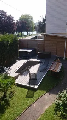 Jardin de l'établissement Les Terrasses sur Seine